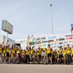 Group photo of the MCBikeTour 2014 group